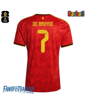 Belgia Kevin De Bruyne #7 Tricou Fotbal Replică Mondial 2026 Barbati Acasa